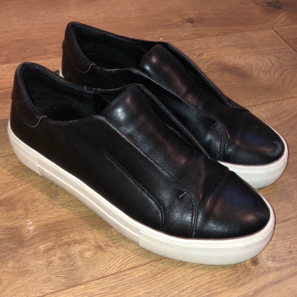 Black Leather J Slides Women's Heidi Sneaker